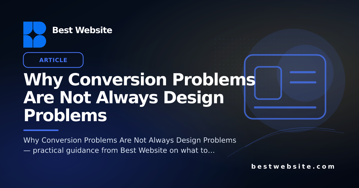 Why Conversion Problems Are Not Always Design Problems • Blog • Best ...